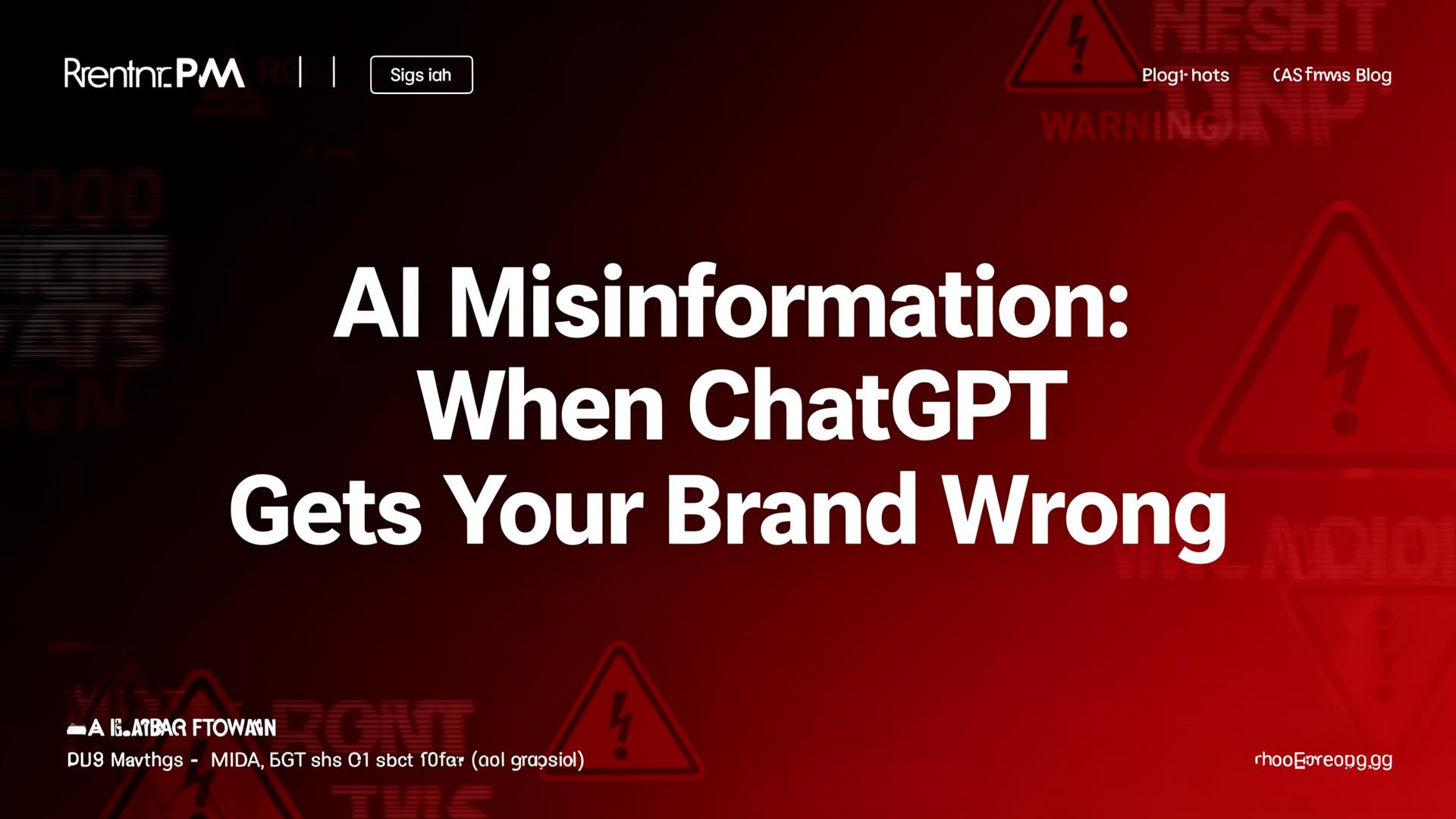 AI Misinformation: When ChatGPT Gets Your Brand Wrong