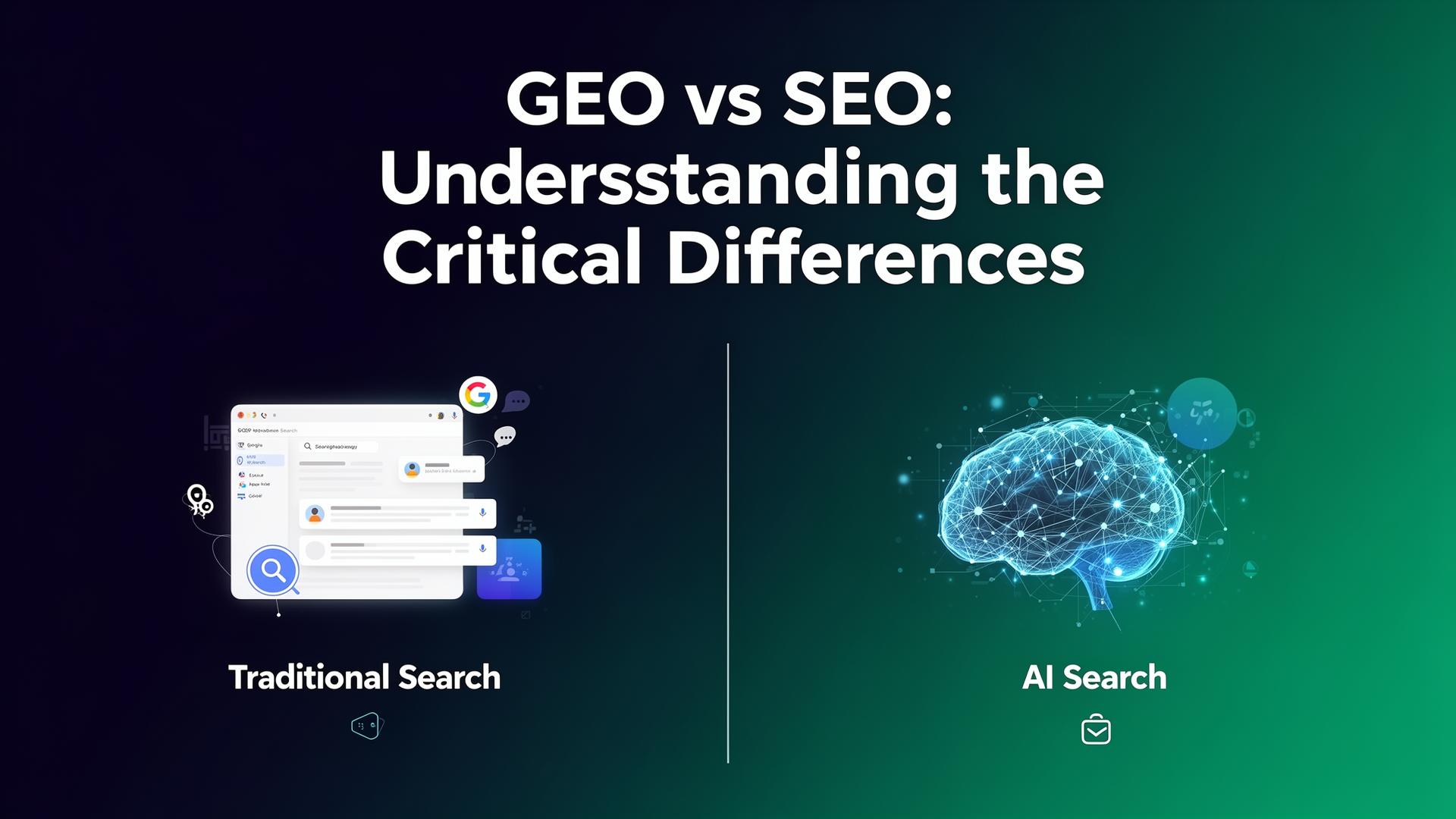 GEO vs SEO: Understanding the Critical Differences